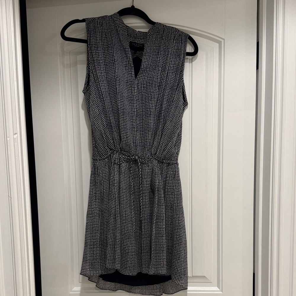 Rag & Bone Black and White High Low Dress